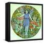 Dewdrop Faerie-Linda Ravenscroft-Framed Stretched Canvas