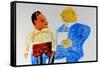 Dewey And Hoover-Ben Shahn-Framed Stretched Canvas