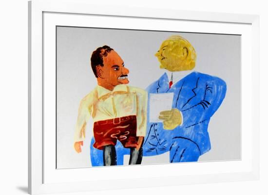 Dewey And Hoover-Ben Shahn-Framed Art Print