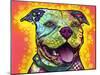 Dewey Pit Bull-Dean Russo-Mounted Giclee Print