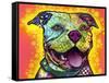 Dewey Pit Bull-Dean Russo-Framed Stretched Canvas