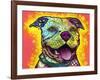 Dewey Pit Bull-Dean Russo-Framed Giclee Print