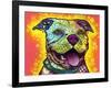 Dewey Pit Bull-Dean Russo-Framed Giclee Print