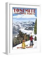 Dewey Point - Yosemite National Park, California-Lantern Press-Framed Art Print