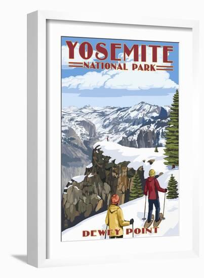 Dewey Point - Yosemite National Park, California-Lantern Press-Framed Art Print