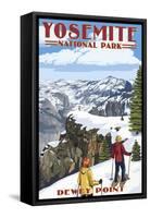 Dewey Point - Yosemite National Park, California-Lantern Press-Framed Stretched Canvas