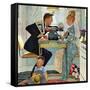 "Dewey v. Truman", October 30,1948-Norman Rockwell-Framed Stretched Canvas