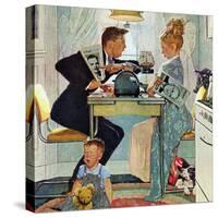 "Dewey v. Truman", October 30,1948-Norman Rockwell-Stretched Canvas