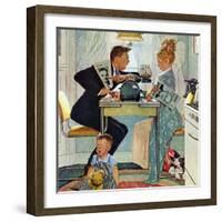 "Dewey v. Truman", October 30,1948-Norman Rockwell-Framed Giclee Print