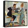 "Dewey v. Truman", October 30,1948-Norman Rockwell-Framed Stretched Canvas