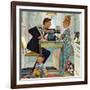 "Dewey v. Truman", October 30,1948-Norman Rockwell-Framed Giclee Print