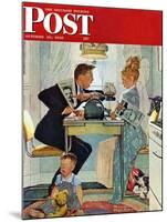 "Dewey v. Truman" Saturday Evening Post Cover, October 30,1948-Norman Rockwell-Mounted Giclee Print