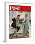 "Dewey v. Truman" Saturday Evening Post Cover, October 30,1948-Norman Rockwell-Framed Giclee Print