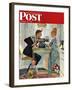 "Dewey v. Truman" Saturday Evening Post Cover, October 30,1948-Norman Rockwell-Framed Giclee Print