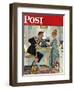 "Dewey v. Truman" Saturday Evening Post Cover, October 30,1948-Norman Rockwell-Framed Giclee Print