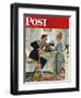 "Dewey v. Truman" Saturday Evening Post Cover, October 30,1948-Norman Rockwell-Framed Giclee Print