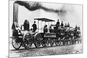 "DeWitt Clinton" Locomotive-Science Source-Mounted Giclee Print