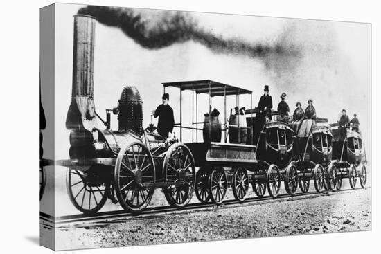 "DeWitt Clinton" Locomotive-Science Source-Stretched Canvas