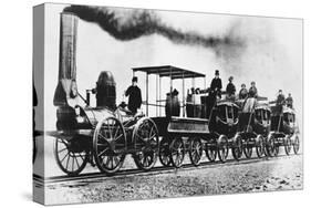 "DeWitt Clinton" Locomotive-Science Source-Stretched Canvas