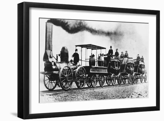 "DeWitt Clinton" Locomotive-Science Source-Framed Premium Giclee Print