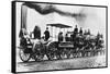 "DeWitt Clinton" Locomotive-Science Source-Framed Stretched Canvas