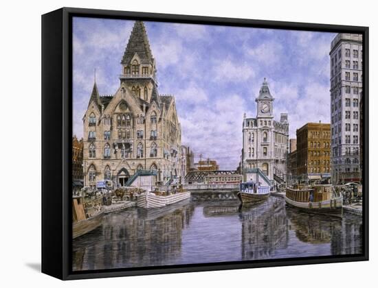 Dewitt Clinton Square, Ca. 1907, Syracuse Ny-Stanton Manolakas-Framed Stretched Canvas