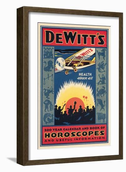 Dewitt's 200 Year Calendar and Horoscope Book-null-Framed Giclee Print