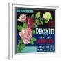 Dewsweet Apple Crate Label - Watsonville, CA-Lantern Press-Framed Art Print