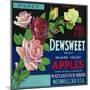 Dewsweet Apple Crate Label - Watsonville, CA-Lantern Press-Mounted Art Print
