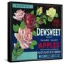 Dewsweet Apple Crate Label - Watsonville, CA-Lantern Press-Framed Stretched Canvas