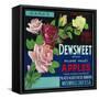 Dewsweet Apple Crate Label - Watsonville, CA-Lantern Press-Framed Stretched Canvas