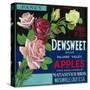 Dewsweet Apple Crate Label - Watsonville, CA-Lantern Press-Stretched Canvas