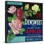 Dewsweet Apple Crate Label - Watsonville, CA-Lantern Press-Stretched Canvas