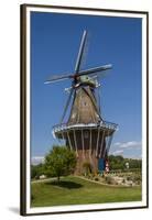 DeZwaan' windmill on Windmill Island, Holland, Michigan, USA-Randa Bishop-Framed Premium Photographic Print