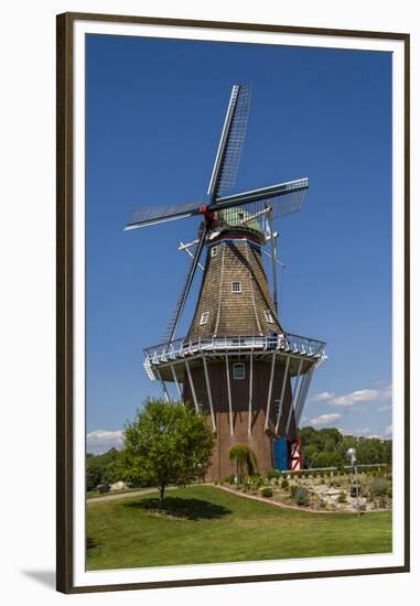 DeZwaan' windmill on Windmill Island, Holland, Michigan, USA-Randa Bishop-Framed Premium Photographic Print