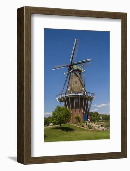 DeZwaan' windmill on Windmill Island, Holland, Michigan, USA-Randa Bishop-Framed Photographic Print