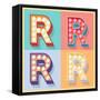 'Simple And Clear Flat Lamp Alphabet - Letter R' Prints - dgbomb ...