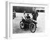 Dh Davidson on a Flat Twin Harley-Davidson, Brooklands, Surrey, 1920-null-Framed Photographic Print