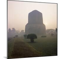 Dhamekh Stupa, Buddhist Pilgrimage Site, Sarnath, Near Varanasi, Uttar Pradesh State, India, Asia-James Gritz-Mounted Photographic Print