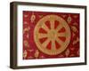 Dharma Wheel at Wat Si Muang, Vientiane, Laos, Indochina, Southeast Asia, Asia-Godong-Framed Photographic Print