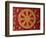 Dharma Wheel at Wat Si Muang, Vientiane, Laos, Indochina, Southeast Asia, Asia-Godong-Framed Photographic Print