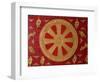 Dharma Wheel at Wat Si Muang, Vientiane, Laos, Indochina, Southeast Asia, Asia-Godong-Framed Photographic Print