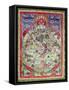 Dharmachakra, Wheel of Transmigratory Existence-Tibetan School-Framed Stretched Canvas