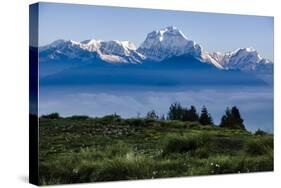 Dhaulagiri, an 8000 Meter Peak in the Morning Sun, Poon Hill, Annapurna Circuit, Ghorepani, Nepal-Dan Holz-Stretched Canvas