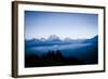 Dhaulagiri, an 8000 Meter Peak in the Morning Sun, Poon Hill, Annapurna Circuit, Ghorepani, Nepal-Dan Holz-Framed Photographic Print