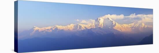 Dhaulagiri Himal Seen from Khopra, Annapurna Conservation Area, Dhawalagiri (Dhaulagiri), Nepal-Jochen Schlenker-Stretched Canvas