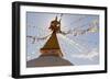 Dhodina Chorten Is Modeled on the Stupa of Boudhanath. Thimphu, Bhutan-Howie Garber-Framed Photographic Print