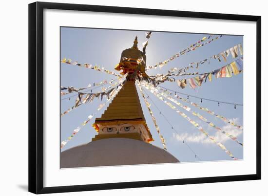 Dhodina Chorten Is Modeled on the Stupa of Boudhanath. Thimphu, Bhutan-Howie Garber-Framed Photographic Print