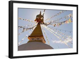 Dhodina Chorten Is Modeled on the Stupa of Boudhanath. Thimphu, Bhutan-Howie Garber-Framed Photographic Print