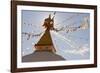 Dhodina Chorten Is Modeled on the Stupa of Boudhanath. Thimphu, Bhutan-Howie Garber-Framed Photographic Print